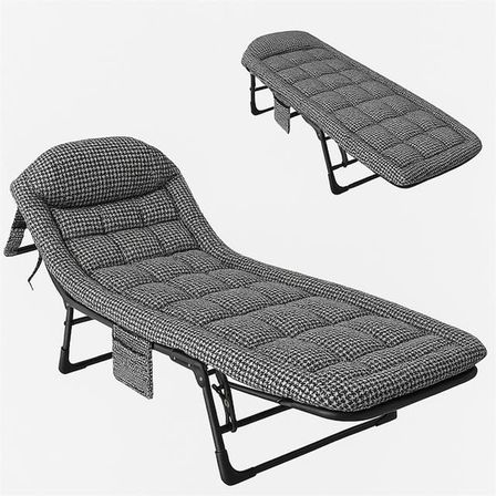 SN-26975 Taşınabilir Ayarlanabilir 5 Kademe Sünger Kamp Yatak Şezlong (Kazayağı)