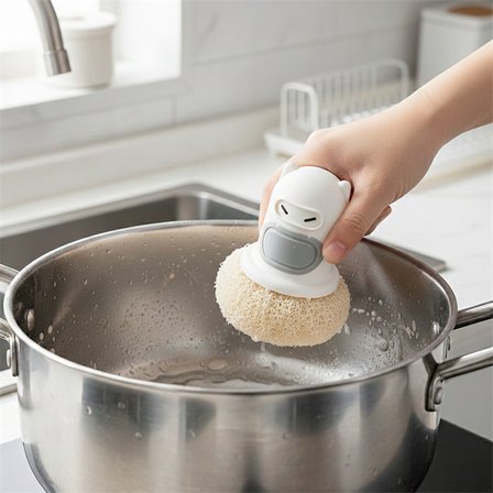 SN-29190 Ninja Tasarımlı Deterjan Hazneli Mutfak Bulaşık Fırçası