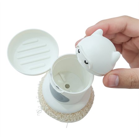 SN-29190 Ninja Tasarımlı Deterjan Hazneli Mutfak Bulaşık Fırçası