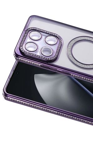 Xiaomi Mi 15T Pro Joke Simli Magneticsafe Kılıf - Derin Mor