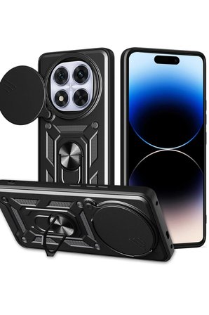 Xiaomi Redmi Note 14 Pro Plus Kılıf Pars Lens Yüzüklü Silikon - Siyah