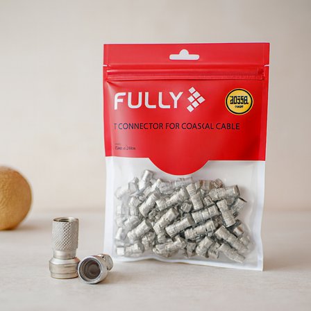 Uydu F Tipi Vidalı Konnektör 100'lü