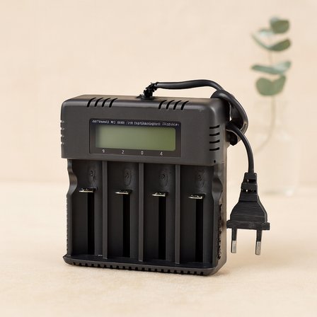 4 Yuvalı Li-ion Pil Şarj Cihazı 3000mA 4.2V (18650/26650/16340 Uyumlu)
