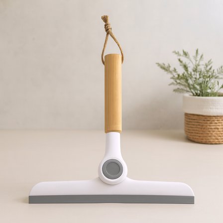 Oynar Başlı Cam Silme Aparatı Ahşap Sap 16.5 cm Uç 24 cm