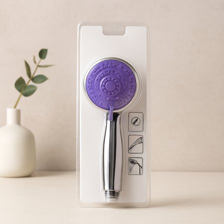 Küçük 8 cm Kademeli Krom Duş Başlığı