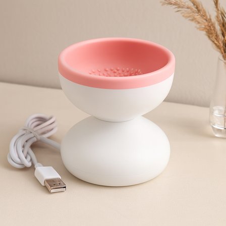 Makyaj Fırça Temizleme Makinesi USB Silikon Hazneli