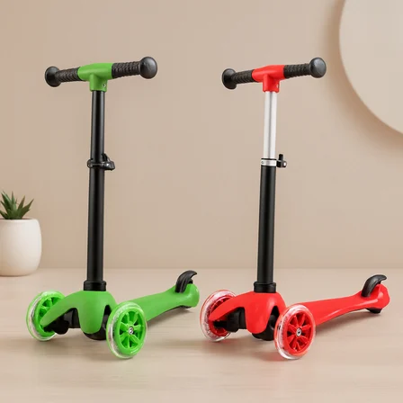 Işıklı Ayarlı Mini Scooter (2+ Yaş, 40 kg)
