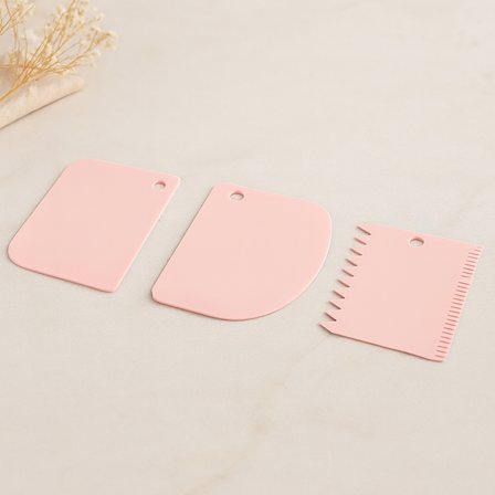 Plastik Hamur Kesici ve Kazıyıcı 3'lü Set