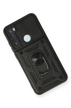 Xiaomi Redmi Note 8 Kılıf Pars Lens Yüzüklü Silikon - Siyah