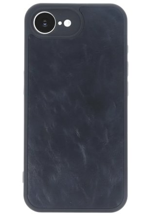 Apple iPhone 16E Kılıf Aras Deri Kapak - Lacivert