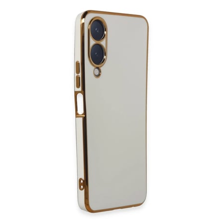 Vivo Y17S Kılıf Volet Silikon - Beyaz