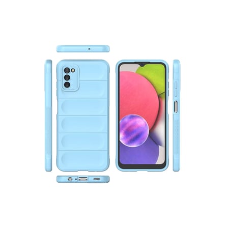 Samsung Galaxy A03S Kılıf Optimum Silikon - Sky Blue