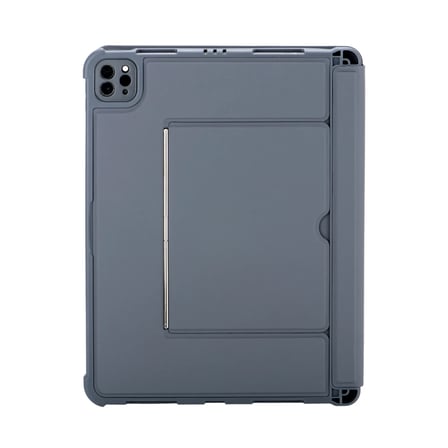 Apple T5510D iPad Pro 13 (2024) Kılıf Palermo Ledli Klavyeli Standlı Tablet Kılıfı - Siyah
