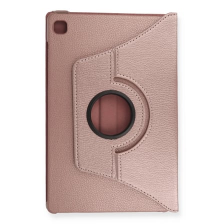 Samsung Galaxy T500 Tab A7 10.4 Kılıf 360 Tablet Deri Kılıf - Rose Gold