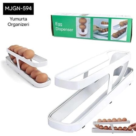 Özel Üretim Mutfak Buzdolabı İçi Şeffaf Plastik Saklama Kabı Raf Düzenleyici Sağlam YUMURTA ORGANİZE