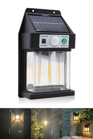 Özel Üretim Bahçe Aydınlatma Solar Dış Mekan Dekoratif Dikey 3 Ledli Güneş Enerjili Led