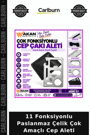 Özel Üretim Kamp Outdoor Tamirat Çakı Alet 11 Fonksiyonlu Paslanmaz Çelik Çok Amaçlı Cep Aleti