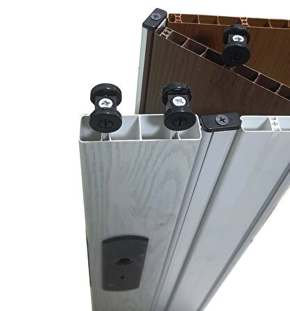 Akordiyon katlanır Kapı 12 mm, Beyaz, Camsız En 87 cm x Boy 185 cm 
