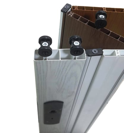 Akordiyon katlanır Kapı 12 mm, Beyaz, Camsız En 117 cm x Boy 199 cm