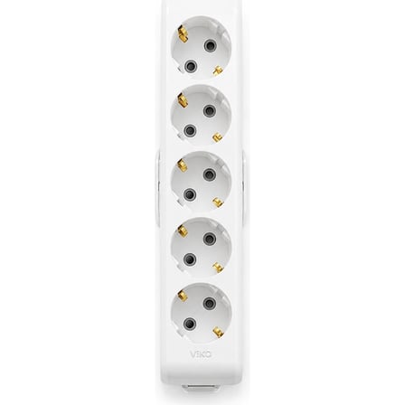 Viko Multi-Let 5'li Grup Priz Topraklı Çocuk Korumalı Beyaz 16A 250V