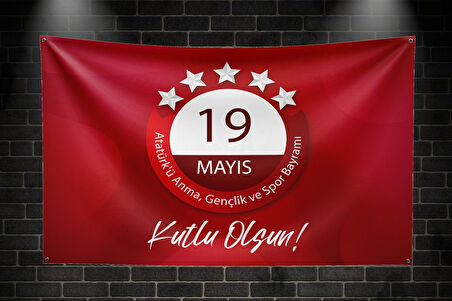 19 Mayıs Vinil Branda Baskı  150x100 model:03