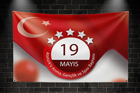 19 Mayıs Vinil Branda Baskı  150x100 model:04