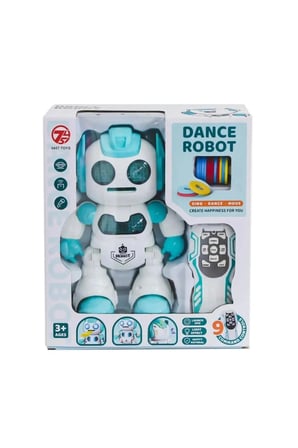 Disk Atan Dans Eden Kumandalı Full Fonksiyon Pilli Tatlı Robot (MAVİ)