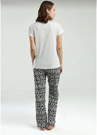 Kadın Kısa Kol Pijama Takım-3241