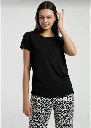 Kadın Kısa Kol Pijama Takım-3241