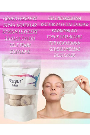 %100 Doğal Ruşur Taşı 12 Adet