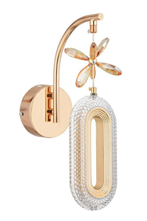 Nova Lighting Alfa Tekli Gold Kristal Taşlı Aplik 3 Renk Modu