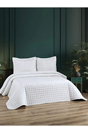 Aleda Kapitoneli 3 Parça Çift Kişilik Yatak Örtüsü Takımı