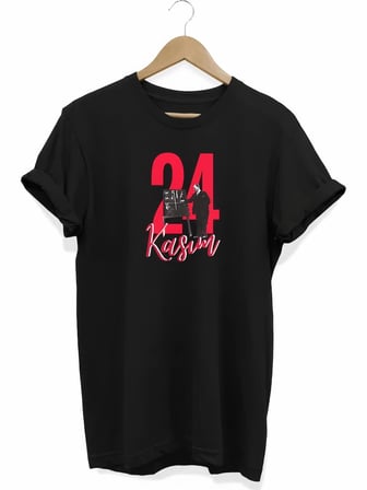 24 Kasım Öğretmenler Günü Öğretmen Hediyesi Baskılı Oversize T-shirt - Siyah