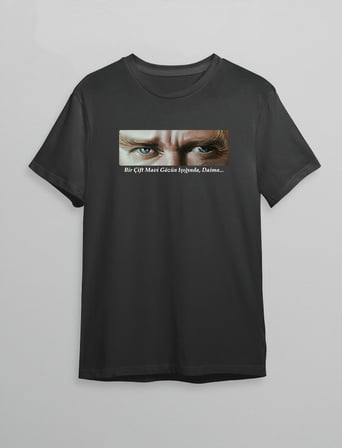 10 Kasım Atatürk'ü Anma Günü Baskılı Oversize Bisiklet Yaka T-shirt - Siyah