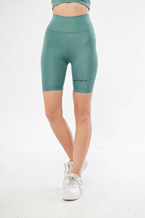Biker Sporcu Şort - Mint Yeşil