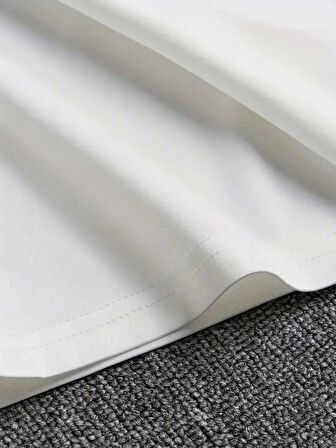 erkekler için Ön Arka Baskılı PERFECTLY günlük Kısa Kol tişört - Beyaz