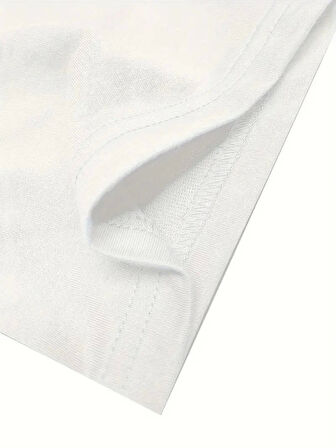 No Risk No Story Baskılı Oversize Bisiklet Yaka T-shirt - Beyaz