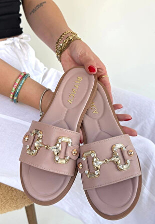 Toha Pudra Cilt Tokalı Terlik