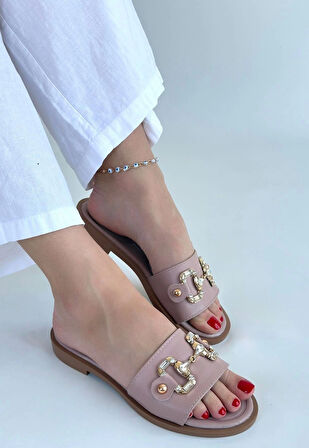 Toha Pudra Cilt Tokalı Terlik