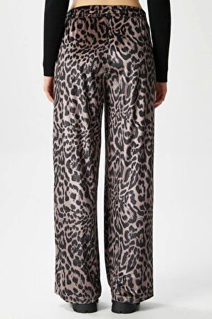 Leopar desen pantolon