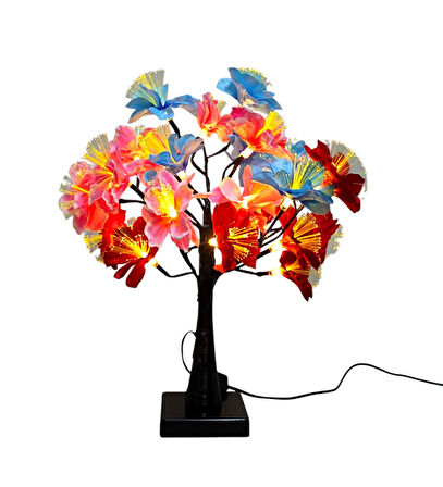 Dekoratif LED'li Çiçek Lamba - 45 cm