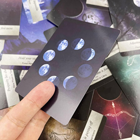 Moonology Oracle Cards – Ay Fazları Temalı Kehanet Kartları (10,5 x 7,5 cm)