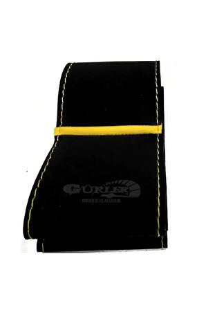 Opel Astra K Alkantra Nubuk Dikmeli Direksiyon Kılıfı Sarı Yüzüklü