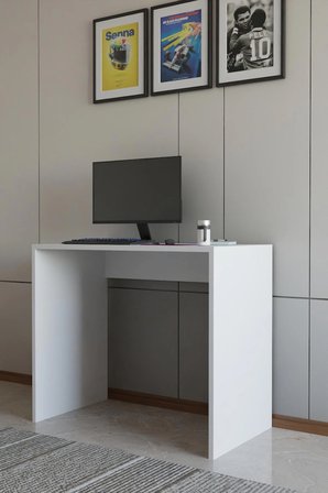 Alpa Ev Mobilya Modern Ofis ve Çalışma Masası 90x50x75 cm | Minimalist Laptop Bilgisayar Masası