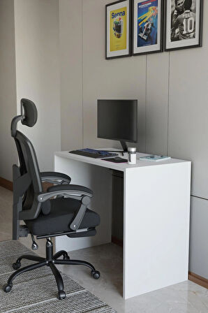 Alpa Ev Mobilya Modern Ofis ve Çalışma Masası 90x50x75 cm | Minimalist Laptop Bilgisayar Masası