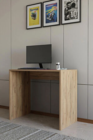 Alpa Ev Mobilya Modern Ofis ve Çalışma Masası 90x50x75 cm | Minimalist Laptop Bilgisayar Masası