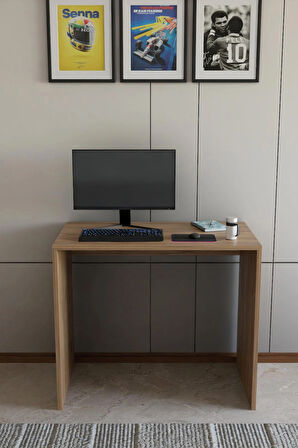 Alpa Ev Mobilya Modern Ofis ve Çalışma Masası 90x50x75 cm | Minimalist Laptop Bilgisayar Masası