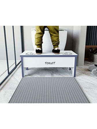 Alpa Ev Mobilya Çocuk Klozet ve Lavabo Önü Platform Tabure ,Montessori Tarzı Eğitim Yardımcı Basamak