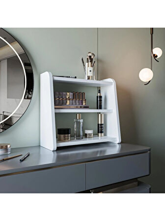 Alpa Ev Mobilya 3 Katlı Çok Amaçlı Organizer Raf – Makyaj, Banyo ve Masa Üstü Düzenleyici