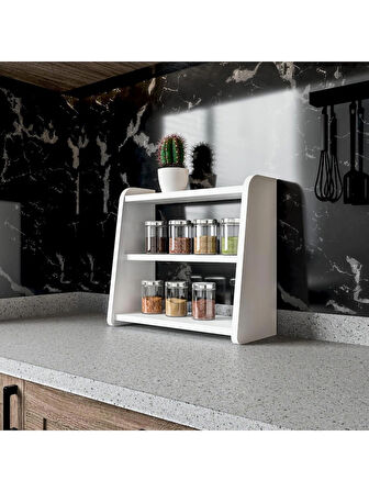 Alpa Ev Mobilya 3 Katlı Çok Amaçlı Organizer Raf – Makyaj, Banyo ve Masa Üstü Düzenleyici